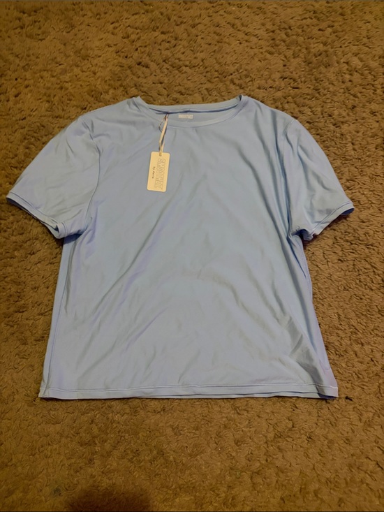 aerie Tops - aerie Smoothez Light Blue Short Sleeve Tee